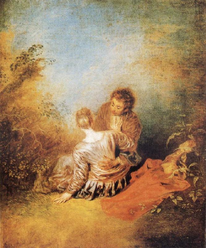 The Indiscretion, Jean-Antoine Watteau